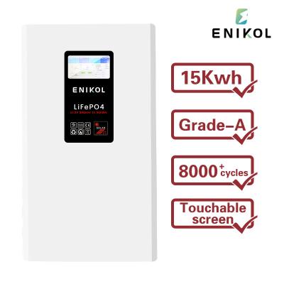 China 8000 Times Cycle 300AH 48V Solar Battery Touch Screen Display Lifepo4 Battery 15KWH for sale