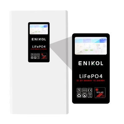 Chine Rechargeable Lithium 300Ah 15KWh Wall Mounted LiFePO4 Battery Pack Built In BMS à vendre