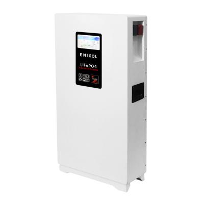 China 48V Lithiumbatterij 300AH met touchscreen 51.2v 15kwh Wand gemonteerd/op de vloer staan Te koop