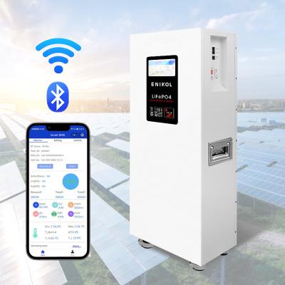 Cina Lungo ciclo di vita 7 pollici touch screen 48V batteria solare WIFI / Bluetooth 10KWH Lifepo4 in vendita