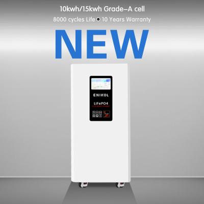 Cina Ciclo lungo 51.2v 300ah Home Energy Storage Battery 15kwh Con touchscreen e ruote in vendita