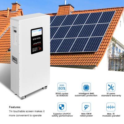 Κίνα 15KWH Αγγίξιμη οθόνη 300AH 51.2V Ηλιακή μπαταρία αποθήκευσης ενέργειας οικιακής χρήσης με τροχούς για το σπίτι προς πώληση