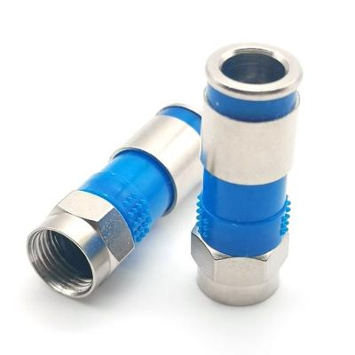 China RF Factory Price Coaxial RF F Type Compression RG6 Male Connector for sale