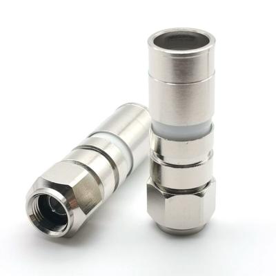 China High Quality Waterproof Brass RF Compression RG11 F Coaxial Male Connector for sale