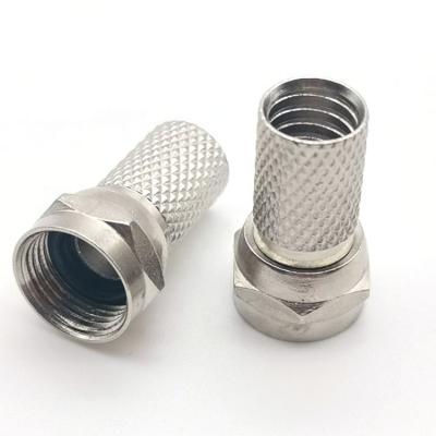 China RF Factory Price Coaxial Zinc Twist On RG 6 F Male Connector for sale