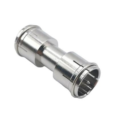 China RF Brass Quick Plug F Male Male Adapter To Dual F Male Connector for sale