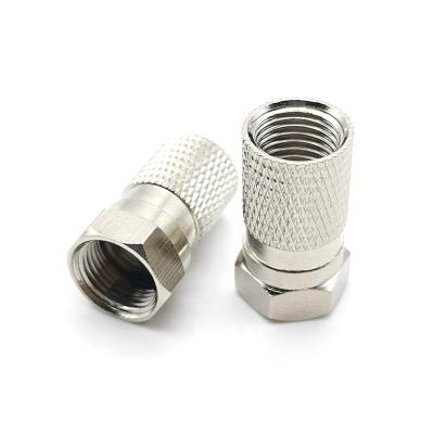 China High Quality Brass RF Coaxial RF Twist On Type RG7 F Male Connector for sale