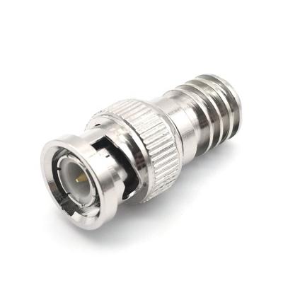 China RF Crimp Coaxial Plug RF Male Connector RG59 BNC For CCTV for sale