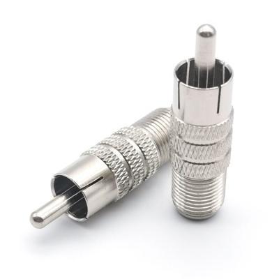 China RF Coaxial RF RCA Brass Male To F Female Connector Adapter for sale