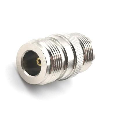 China Factory Price RF 50 Ohm RF UHF Coaxial Female To N Female Connector Adapter for sale