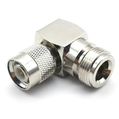 China RF Factory OEM 90 Degree N Right Angle Female To TNC Male RF Connector Adapter for sale