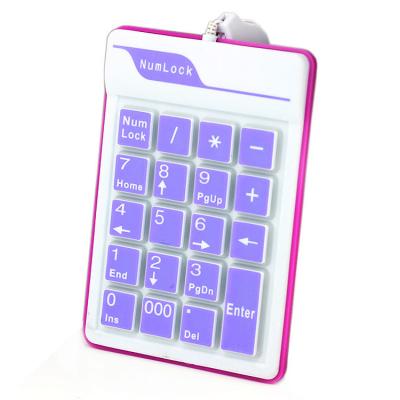 China Retractable Line Waterproof and Portable Small USB Keypad Financial Programmable Keyboard for sale