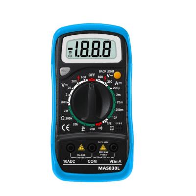 China Multifunction Electric Multimeter Digital Voltmeter Ammeter Ohmmeter MAS830 for sale