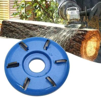 China Tungsten Cobalt Alloy 6 Teeth Power Milling Cutter Wood Cutting Disc For 22mm Tool Angle Grinder for sale