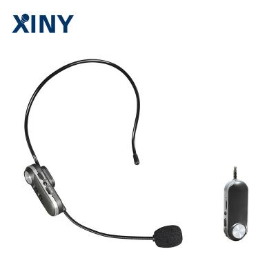 China Professional Xiny UHF Wireless Microphones Professional Headset Ear Hook MIC with 6.35mm Transmitter and Receiver for sale