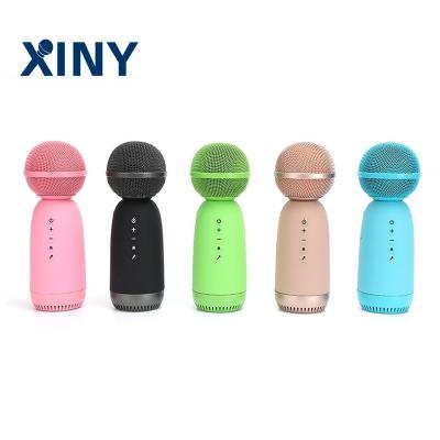 China Xiny 2021 Portable Fashion Mini Podcast Professional Radio BT Handheld Mini Podcast Microphone Speaker for sale