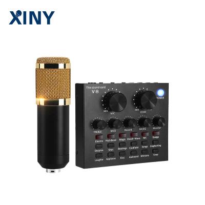 China Live Xiny V8 and BM800 microphone desktop MIC support placed sound cards and audio mixers for sale