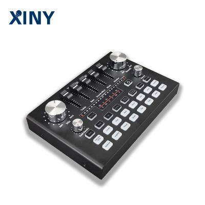 China Live Xiny Wholesales External Live Stream Live Mixer Microphone Recording Studio Audio Interface Sound Cards For MIC for sale