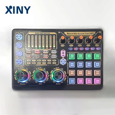 China Live Xiny Game K Song Alive Sound Card Storage Custom Noise Reduction Adjust Nomad Computer Sound Sound Card for sale