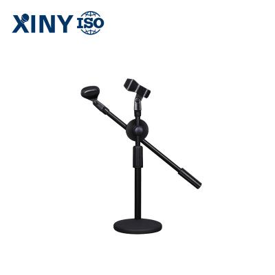 China Popular Manufacturer Standard Microphone Stand Extender Double Microphone Tripod Stand Flexible Stand for sale