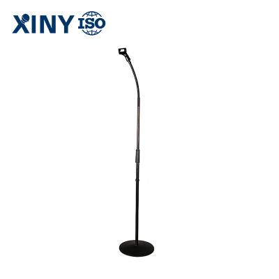 China OEM Popular High Quality Flexible Stage Floor Microphone Stand Zinc Microphone Audio Cable Holders for sale