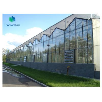 China Factory Double Glazing Energy Saving Building Glass Wall For Garden Greenhouse Glass Panels for sale