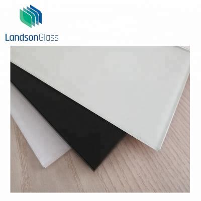 China Modern Vinyl Back Safety Painted VB Safety Aluminum Back Painted Super White Glass Back for sale