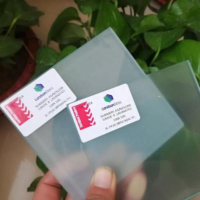 China Bathroom 2760x4580mm Milk White Tempered Laminated Glass For Ceiling for sale