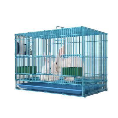 China Manufacturer Wholesale Hot Selling Easy Install and Fold Thicken Iron Wire Baking Painting Cage for Rabbit Rabbit Cages for Sale for sale