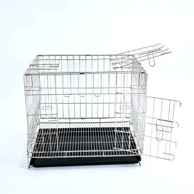 China Factory Direct Square Tube Large Stocked Dog Cage 1 Floors Cage Commercial Dog Crate for sale