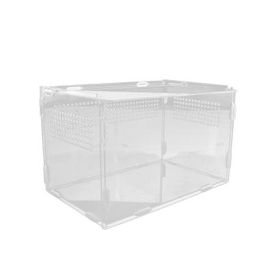 China Wholesale High Quality Various Colorful Mini Greenhouses Accessories Acrylic Stocked Reptile Cage for sale