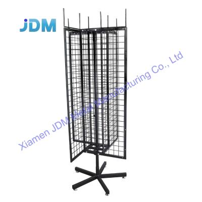 China Floor Stand OEM Stainless Steel Hook High Quality Pop Scarf Socks Hanging Rotating Display Stand for sale