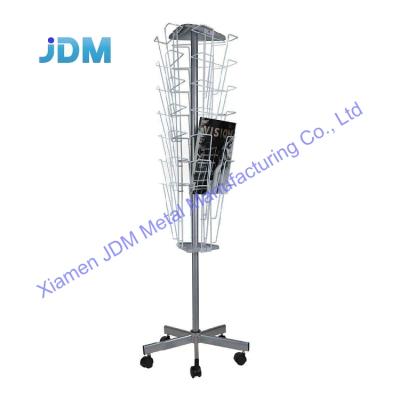 China Corrosion Protection Rotating Rack Holder Metal Dvd Rack Stainless Steel Stainless Steel Cd Durable Indoor Rotating Rack for sale