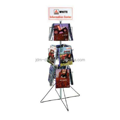 China Universal Corrosion Protection Rack New Supermarket Display Rack Multiple Metal Books Document Rack Free Eng Display Unit for sale