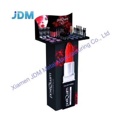 China High Quality Makeup Mac Holder Display Rack Lipstick Brush Blusher Eyelash Corrosion Protection Metal Merchandise Display Rack Counter for sale