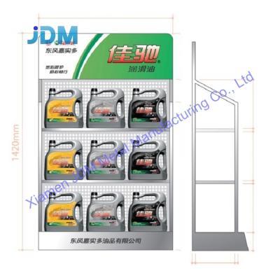 China On Wall Custom High Quality Engine Oil Display Rack Motor Oil Rack Customize Lube Oil Display Rack for sale