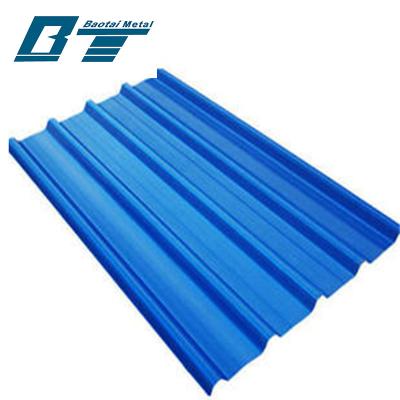 China HLD017 Pipe Netting Corrugated Color Steel Sheet For Roofing / Wall Color Caigang Watts Color Zinc Coated Metal PPGI Steel Roofing Sheet for sale