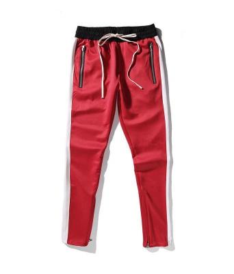 China Anti-pilling custom clothing manufacturers wholesale men's side stripes sweatpants for sale