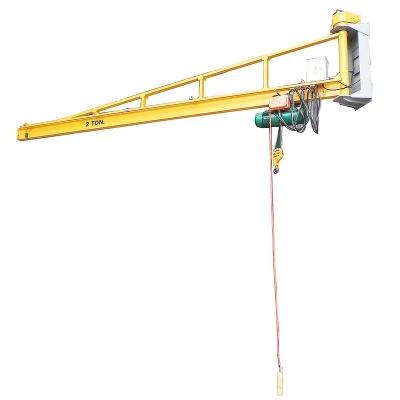 China Jib Crane 2T Workstation Wall Mount Free Standing Jib Crane Wall Crane Machine Wall Fixed Cantilever Crane for sale