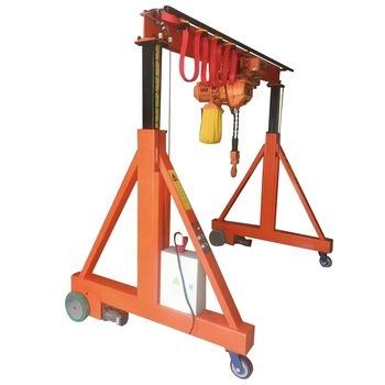 China Gantry Crane Customized Indoor Movable Workshop 4 wheel Mini Gantry Crane for sale