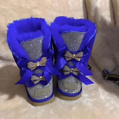 China Fashion trend factory direct wholesale winter sheepskin fur warm boots waterproof hairy snow boots for women snow boots for sale