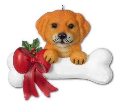 China Personalized Christmas Dog Bone Ornaments for sale