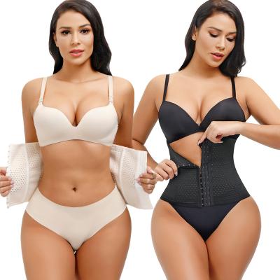 China Breathable Hot Selling Effective 4 Rows 13 Adjustable Comfortable Waist Loops Support Women Body Shaper Waist Trainer for sale