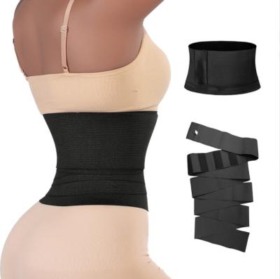 China New Trend Custom Logo Wrap Waist Trainer Shaperwear Women Breathable Slimming Tummy Girdle Corset Upper Stretch Bands Cincher Body Shaper for sale