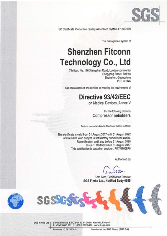 CE - Shenzhen Fitconn technology co. Ltd