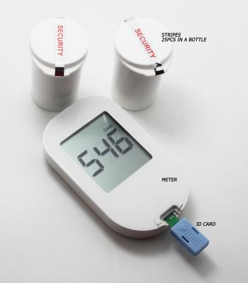 China High Blood Glucose Meter , Blood Glucose Testing Machine with Test Strips for sale