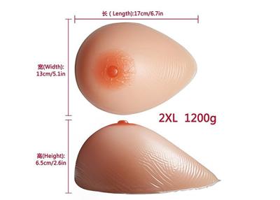 Chine Fausse prothèse naturelle de sein de silicone pour la mastectomie, ballots de sein de silicone à vendre