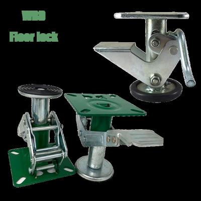 China Wbd Rigid 4 5 6 8 Inch Lift Jack Kick Bar Type Floor Lock Adjustment Height Floor Pedal Top Lock for sale