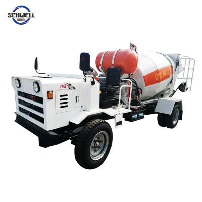 China Hot Sale Small Concrete Mixer Truck 1.5 CBM Beton Mixer Car 3tons for sale