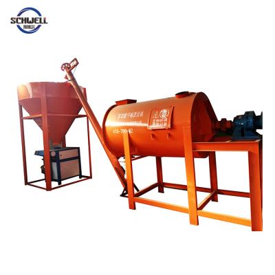 China Factory compact size single dry powder mortar production mixer line price for sale